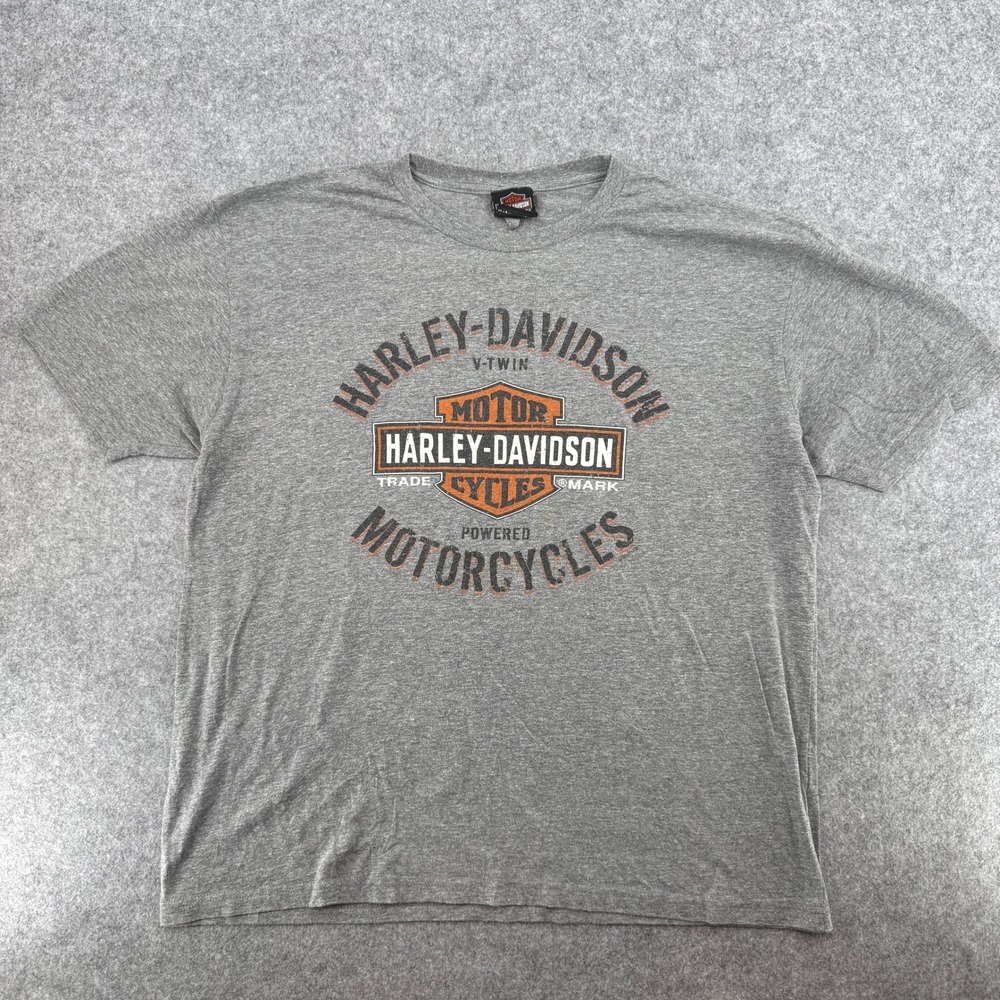 Harley-Davidson T-Shirt Mens XL Sound Harley Marysville Gray Graphic EUC